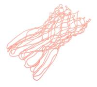 SEWACC Glow Night the Pink Basketball Polyester Dark Outdoor Net Goal Frame Net Weather Resistant Luminous Indoor Suitable for Play
