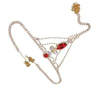 SEWACC Golden Rhinestone Body Chain for Women Highlight Body Shape with Multiple Way to Wear, Beautiful Alloy Material for Parties and Nightclub Accessories
