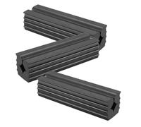SEWACC Golf Grip Kit with Easy Assembly and Convenient Transportation Rubber Vise Clamp 3pcs Black Rubber Clamps Designed for Golfing Handle Repair for Golf Club Shaft