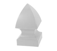 SEWACC Gothic PVC Post Caps for Outdoor Stair Railings and Fence Post Toppers Handrails Cover Fit for Residential and Public Spaces Easy Installation Dark Gray