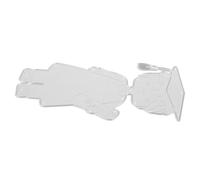 SEWACC Graduation Season DIY Cutting Die Carbon Steel Sturdy Embossing Die for Card Making Scrapbook Crafts Reusable Mold for Graduate Party Decorations