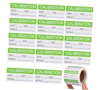 SEWACC Green Calibration Labels Self-Adhesive with Protective Self Laminating Cover for Quality Control Stickers