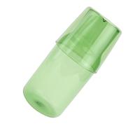 SEWACC Green Glassware Water Bottle Cup Set, 500ml High Borosilicate | Easy Pouring Spout, Cold Resistant for Lemon Water, Tabletop Serving, Office Workers and Dorm Residents