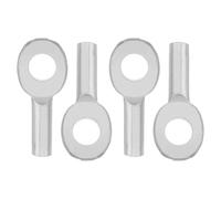SEWACC Gym Pulley Cable Connectors Easy Replacement 4pcs Wire Rope End Terminals, High Strength Iron Material for Weight Lifting Machines Suitable for Exercises and Fitness Equipment