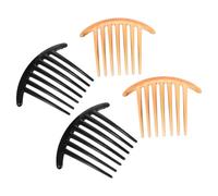 SEWACC Hair Combs Long Tooth 4Pcs Crescent-Shaped Wide Tooth Comb for Women Suitable for Hair Types and Vintage