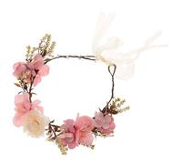 SEWACC Hair Texture and Purple Headband Bridal Floral Comfortable for Accessory Flower Fabric Garland Wedding Photo Shoots Performance Parties