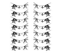 SEWACC Halloween Fake Eyelashes Gothic Castle Bat Wing Pattern, 7 Pairs Party Cosplay Lashes with Exaggerated Artistic Style for Women
