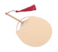 SEWACC Handcrafted Bamboo Fan with Tassel Sustainable Lightweight Summer Handheld Fan Chinese Japanese Style for Wedding Party DIY Craft Decoration