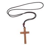 SEWACC Handcrafted Wood Mirror Charm Pendant Religious Christian Ornament for Rearview Mirror Fit Faith Symbol Men Women