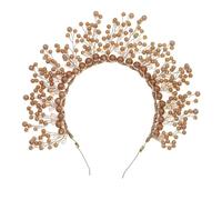 SEWACC Handmade Imitation Pearl Headband for Bride Wedding Dress, Luxury Party Hair Accessory Crown, Elegant Bridal Hair Decor for Birthday and Formal Events