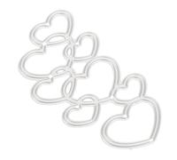 SEWACC Heart Shaped Metal Cutting Die Durable Carbon Steel Embossing Mould for Card Making DIY Crafts Scrapbooking Stencils Multi Use Die Cuts Template