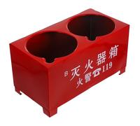 SEWACC Heavy Duty Fire Extinguisher Base Stand with Construction Practical Floor Rack Compatible with Extinguishers for Home and Office Safety