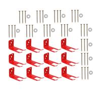 SEWACC Heavy Duty Fire Extinguisher Wall Mount Bracket Sturdy Metal Holder with Smooth Edges Compact Space Saving Design Red Finish for Home Office Lab Kitchen Installation