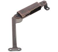 SEWACC Heavy Duty Spring Loaded Cabinet Support Hinge Iron Folding Lid Stay Hinge Safety Arm Bracket Prevents Furniture Sliding for Furniture and Box Applications