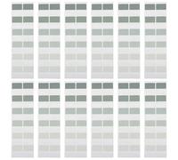 SEWACC High Adhesive Writable Index Tabs for Books, 10pcs 1200Pcs Medium Size Gradient Green Paper Sticky Page Markers, Repositionable Study Note Labels for Office and School Use