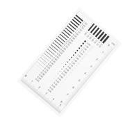 SEWACC High Precision Transparent Film Ruler for Spot and Line Defects Measurement Gauge for Crack and Dot Flaw Detection Clear Markings for Accurate Diameter and Line Estimation