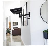 SEWACC High Simulation Dummy Fake Camera with Adjustable Bracket Outdoor Indoor Use Realistic Cctv Imitation Security Monitor Black Without Battery