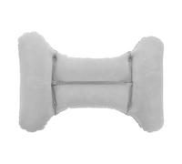 SEWACC Inflatable Lumbar Support Pillow and Adjustable Air Pressure with Press-to-inflate Function H-shaped Pvc and Flocking Material for Flight and High-speed Rail Trips, Portable Car