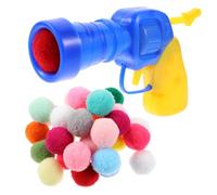 SEWACC Interactive Plush Ball Launcher for Cats with Shooter and Soft Balls Portable Lightweight Teaser for Indoor Cat Training Chasing Game and Playtime Engagement