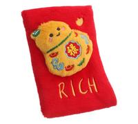 SEWACC Interactive with Crinkle Sound Shaped like A Lucky Red Packet Dog Plush Stimulating Senses and Chinese New Year Festive Fun for Puppy and Dog Self Play, for Holiday Decor