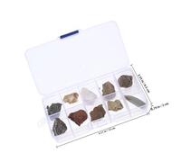 SEWACC Introductory Geology Kit Rock and Mineral Collection Box for Organized Specimens for Classroom Teaching Laboratory Use and Field Testing