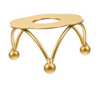 SEWACC Iron Lacquer Wax Seal Warmer Stove Compact Wax Melting Furnace for Wedding Invitations Envelopes DIY Crafts Lightweight Portable in Gold