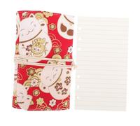 SEWACC Japanese Style Loose Leaf Budget Binder Notebook Cartoon Design Financial Planner for Home Office School Use Lightweight Refillable Manual Book for Personal Budgeting and Expense