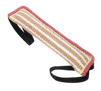 SEWACC Jute Dog Biting Pillow Tough Puppy Tug for Large Dogs Interactive Training Play Chew for Aggressive Chewers and Bite Habit Correction