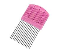 SEWACC Large Paper Quilling Comb Tool with Smooth Slot Design Durable High Elastic Teeth Portable Knitting Board for Paper Rolling Crafts and DIY Art Projects Pink