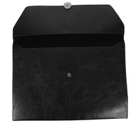 SEWACC Leather Document File Folder Large Capacity Portable Portfolio Organizer for Business and Closure Document Bag for Tax Papers Contracts Receipts and Personal Items