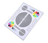 SEWACC Lens Test Chart Cctv Lens Alignment Color Calibration Card Tool Simplified Focus for System Maintenance Image Assessment Adhesive Design for Indoor Outdoor Use