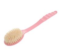 SEWACC Long Handled Back Scrubber Body Brush with Soft Dense Plastic Bristles Curved Design for Exfoliating and Improving Circulation Suitable for Shower Bathing Random Color