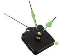 SEWACC Luminous Clock Movement Long Shaft Silent DIY Wall Clock Mechanism | Plastic Construction, Light Finish, Readable Numerals at Night, Easy Fitting for Craft Dials and Cross-stitch Projects