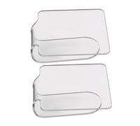 SEWACC Makeup Hand Palette 2Pcs 7X6Cm Acrylic Mixing Colours Ergonomic Portable Makeup Art Tool Salon Palettes for Professional Salon Use