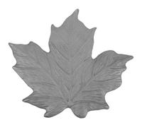 SEWACC Maple Leaf Cast Iron Stepping Stone 31.5x28.7cm 1.35kg Outdoor Garden Paver Decorative Leaf Shaped Stone for Walkway Pathway Landscaping