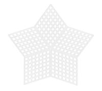 SEWACC Mesh Plastic Canvas Star Sheets, 10pcs Blank Needle Point Canvas White Cross Stitch Plastic Mesh for DIY, Crochet Projects, Yarn Crafting, Knit, Needlework A
