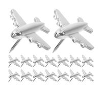 SEWACC Metal Airplane Pushpins 24Pcs Creative Decorative Thumb Tacks for Cork Boards Bulletin Boards Photo Walls Maps School Office Supplies