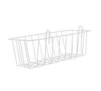 SEWACC Metal Hanging Rabbit Feeder Rack for Cage Convenient Hay Dispenser Holder for Small Pets Reduces Waste and Keeps Cage Clean Easy to Fill and Clean White Wire Hay Feeder for Rabbits