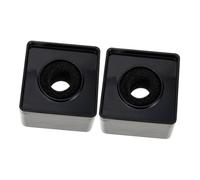 SEWACC Mic Logo Flag Station and Microphone Logo Flag for Reporters, Square Abs, Sturdy Black Interview Mic Stand Accessories, Professional Broadcast Use