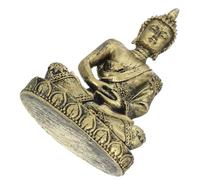 SEWACC Mini Buddha Statue Resin Tabletop Decor for Home Office Spaces