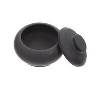 SEWACC Mini Inkstone with Lid for Chinese Calligraphy and Painting Traditional Writing Accessory Ink Plate Durable Practical Brush Ink Container with Fine Workmanship