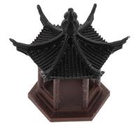 SEWACC Mini Pavilion Statue Plastic Desktop Ornament for Living Rooms