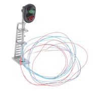 SEWACC Mini Railroad Signal Lamp Model Sand Table Spotlight for Model Railway Train Scene Decoration DIY Prop Enthusiasts