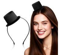 SEWACC Mini Top Hat Headband Adjustable Fit for New Year's Eve and Halloween Party Accessories for Men and Women