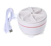 SEWACC Mini Ultrasonic Washing Machine Portable Turbine Washer for Delicate Clothes Underwear Socks Compact Lightweight PP Material for Travel Home Use