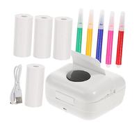 SEWACC Mini Wireless Pocket Printer for Students Compact Thermal Label Printer with Character Recognition USB Charging for Notes Photos and DIY Projects