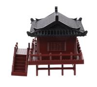 SEWACC Miniature Pavilion Statue for Aquarium and Garden Bonsai Lightweight Fish Tank Building Ornament Decorative Outdoor Micro Landscape Figurine for Balcony and Enhancing Natural