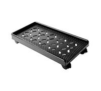 SEWACC Mobile CPU Stand with Rolling Wheels Black Computer Case Rack for Desktop Tower Stable and Smooth Rounded Edges Height Cart for Home and Office Use
