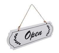 SEWACC Modern Nordic Wooden Open Closed Sign Double Sided Business Door Plaque with Hanging Rope for Bars Cafes Restaurants Indoor Use Stylish Storefront Decor