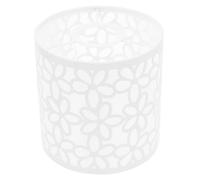 SEWACC Modern White Iron Lampshade with Glare Reduction for Table Lamps Small Lamp Shade for Bedroom Bedside Decor Chic and Sturdy Metal Design
